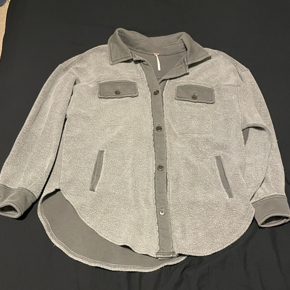Dark Grey Ruby Shacket - image 1